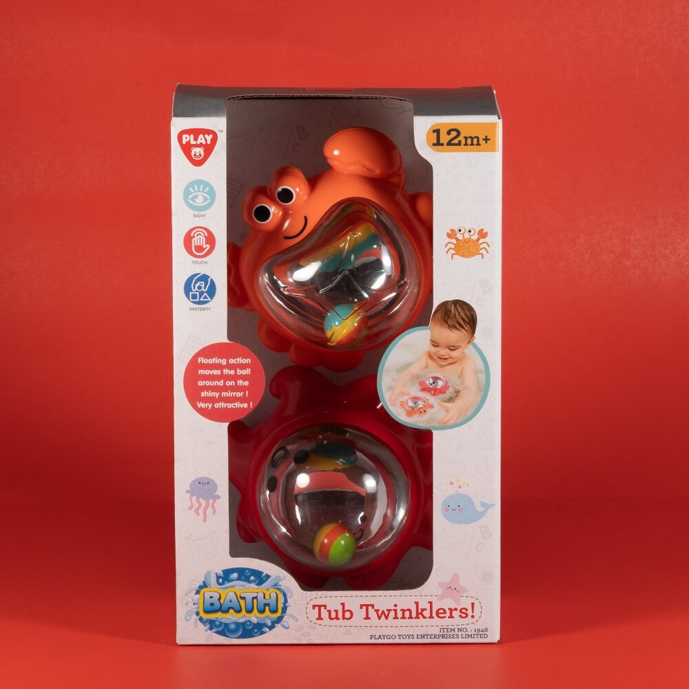 PlayGo Baby Bath Toy with Octopus and Crab Squeeze Floating Animal Game